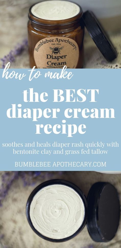 The Best Diaper Rash Cream Recipe with Grass Fed Tallow | Bumblebee Apothecary Diy Tallow Dish Soap, Beef Tallow Diaper Cream, Tallow Deodorant Recipe, Tallow Recipes Skin Care, Tallow Balm Recipe, Skin Healing Essential Oils, Diaper Rash Cream Recipe, Diaper Cream Recipe, Tallow Products