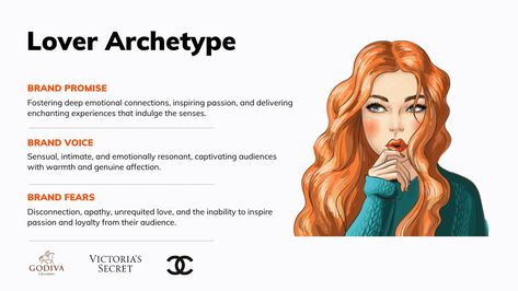 The Lover Archetype: A Brand Roadmap to Lasting Connections Lover Feminine Archetype, Feminine Archetypes Lover, The Lover Archetype, The Lover Female Archetype, Brand Archetypes Lover, Romantic Colors Palette, Brand Archetypes, Unrequited Love, Brand Voice