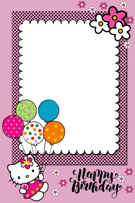 Hello Kitty Birthday Template, Hello Kitty Backgrounds Birthday Parties, Hello Kitty Invitation Template Editable, Hello Kitty Invitation Card, Hello Kitty Birthday Invitations, Hello Kitty Birthday Theme, Hello Kitty Invitations, Hello Kitty Theme Party, Happy 19th Birthday