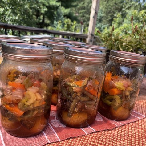 I created this recipe to help my fellow canners and gardeners preserve as many fresh vegetables as possible. With many of us in harvest season, use this delicious combination of vegetables like baby potatoes, carrots, mushrooms and bell peppers. My goal with this vegetable medley is to have cooked veggies on-the-ready so I may later create a variety of meals, casseroles, and side dishes during the winter months. Enjoy perfectly cooked, non-waterlogged veggies year-after-year. Click the lin... Canning Diva Recipes, Canning Diva, Easy Canning, Canning Recipe, Vegetable Medley, Potatoes Carrots, Diced Chicken, Fruit Jam, Baby Potatoes