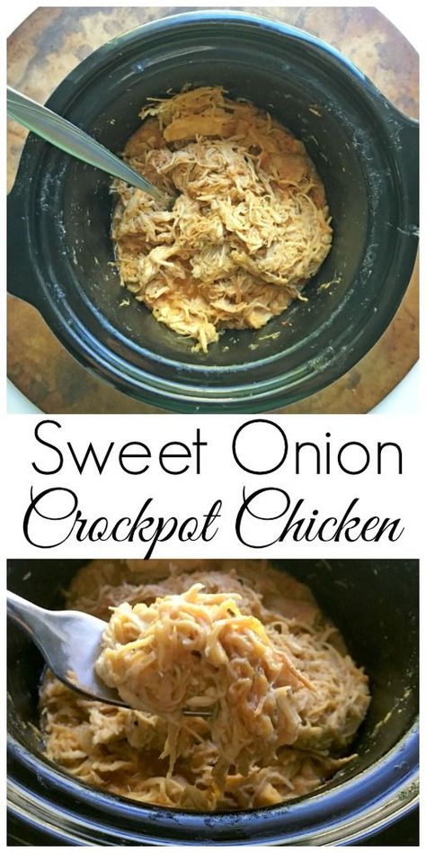 Vidalia Onion Chicken, Chicken In A Crockpot, Slow Cooker Dinner Healthy, Easy Crockpot Recipes Healthy, Vidalia Onion, Onion Chicken, Healthy Slow Cooker, Easy Pork, Healthy Crockpot