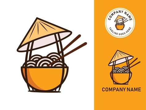 Food Japanese, Fast Food Restaurants, Japanese Chopsticks, Food Template, Food Branding, Identity Design Logo, Restaurant Logo Design, Photo Wedding Invitations, Vector Logo Design