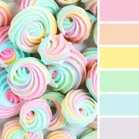 Balloon Color Palette, Candyland Color Palette, Soft Rainbow Color Palette, Paleta Candy Colors, Cotton Candy Color Palette, Sweet Color Palette, Ethereal Color Palette, Candy Colour Palette, Pastel Rainbow Palette