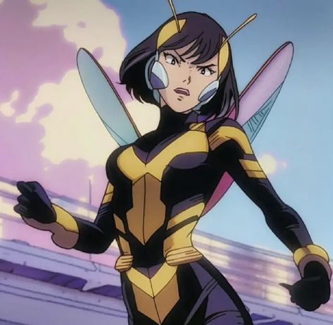 Janet Van Dyne, Van Dyne, The Wasp, Anime Toon, Retro Anime, Wasp, Marvel Heroes, Marvel Characters, Marvel Comics