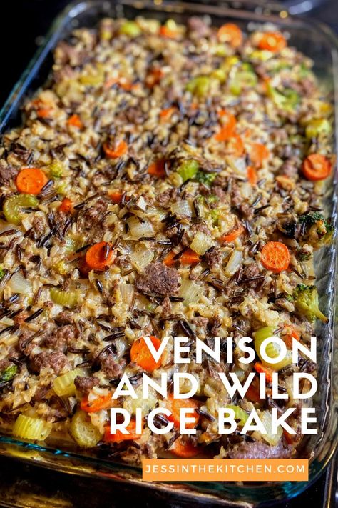 Wild Rice Bake, Types Of Bellies, Elk Meat Recipes, Christmas Iphone Wallpapers, Ground Venison Recipes, Types Of Rice, Elk Recipes, Venison Burgers, Deer Recipes