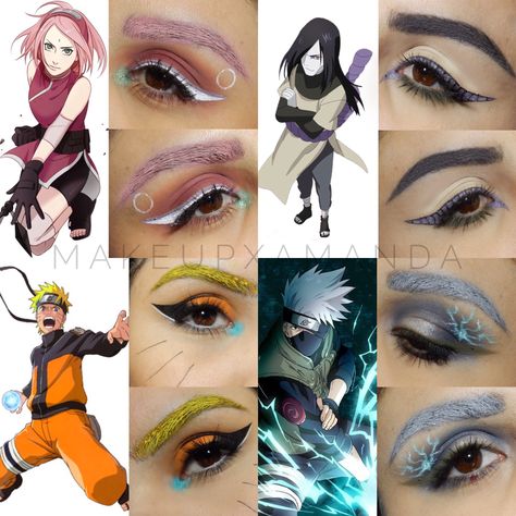 Naruto Makeup, Naruto Sage Mode, Naruto Sage, Sage Mode, Eyeshadow Designs, Magic Makeup, Anime Eye Makeup, Anime Cosplay Makeup, Anime Makeup