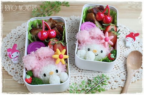 IMG_5307 Sanrio Bento, Hello Kitty Bento, Japanese Food Art, Cute Bento Boxes, Kawaii Bento, Japanese Lunch Box, Midday Snack, Cute Bento, Japanese Lunch