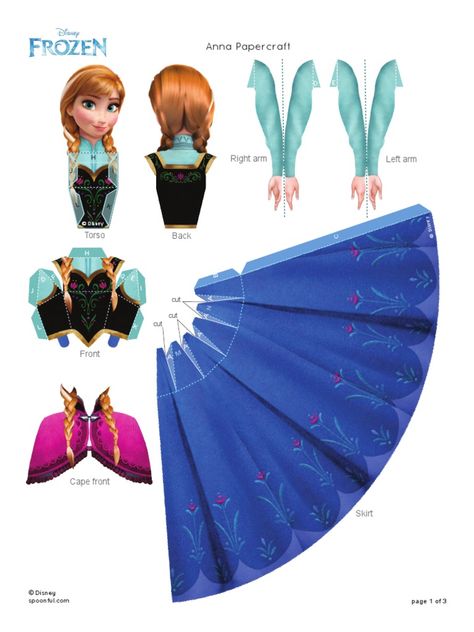 paper craft Disney Princesses Coloring Pages, Paper Toy Disney, Princesses Coloring Pages, Frozen Paper Dolls, Princesses Coloring, Disney Paper Dolls, Princess Paper Dolls, Disney Frozen Anna, Disney Princess Colors