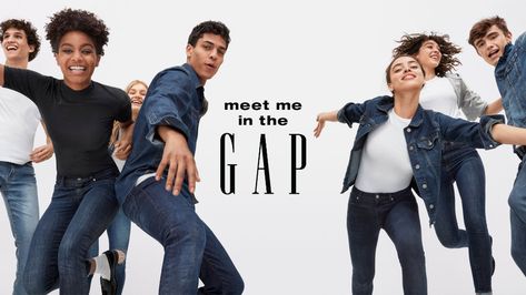 Gap — Meet Me in the Gap – YARD NYC Gap Ads, Denim Photoshoot, Gap Style, Campaign Photography, Group Photography, Campaign Fashion, Fall Denim, Beauty Shots, Fashion Graphic