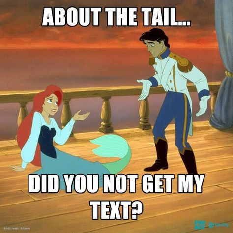 15 Funny Little Mermaid Jokes & Memes That'll Make You Laugh ... Mermaid Meme, Mermaid Jokes, Funday Ideas, Funny Photos Ideas, Funny Disney Memes, Funny Disney Jokes, Funny Disney, Abc Family, Disney Jokes