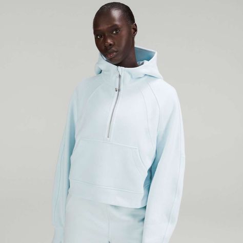 Wishlist 2022, Lululemon Scuba Hoodie, Half Zip Hoodie, Lululemon Scuba, Women's Hoodies, Women Hoodies Sweatshirts, Lululemon Women, Christmas Wishlist, Powder Blue