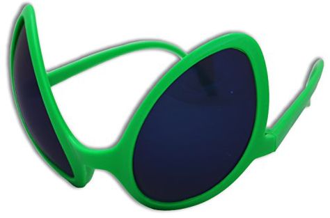 Green Alien Glasses Eyes Close Encounters Sunglasses ** BEST VALUE BUY on Amazon-affiliate link Alien Sunglasses, Alien Costume, Close Encounters, Cool Costumes, Mirrored Sunglasses, Health And Beauty, Sunglasses, Green