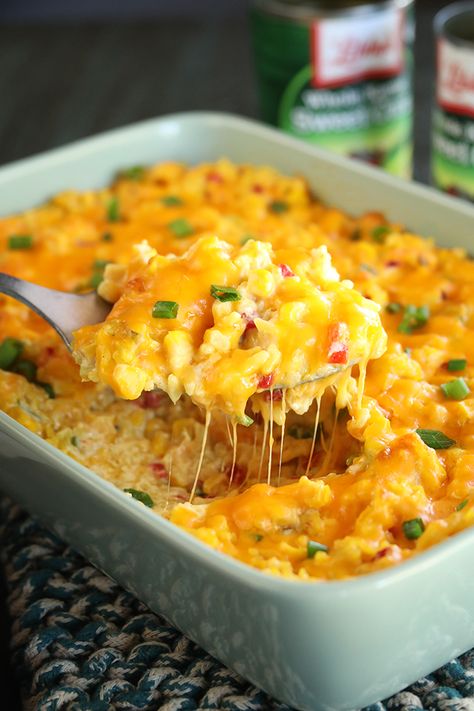 Ultimate Cheesy Corn and Rice Casserole Corn And Rice Casserole, Casserole Thanksgiving, Corn And Rice, Corn Rice, Cheesy Rice, Cheesy Corn, Rice Casserole Recipes, Thanksgiving Recipe, Mexican Corn