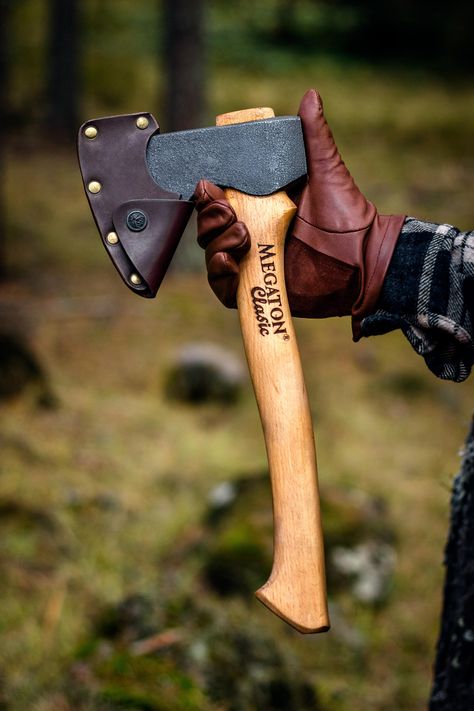 CUSTOM MADE CAMPING CLASIC 38 cm
This Megaton Clasic Bushcraft Axe has been produced for use in camping, nature and gardening. Great gift for him, outdoors-man and wildlife explorers. Handle ergonomics does not tire the wrist. The handle and steel have a balanced structure. This axe will be shipped with its leather sheath. You can see the cover in the first photo.
The steel is hand forged and hardened. Steel hardness 58-60 HRC. 5160 Carbon steel is used. Outdoors Man, Camping Hatchet, Bushcraft Gear, Camping Nature, Bushcraft Camping, Camping Picnic, Camping Essentials, Camping Survival, Garden Trowel