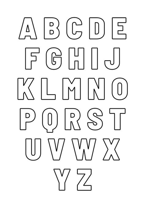 Abc Templates, Small Alphabet Letters, Alphabet Letter Templates, Alphabet Drawing, Coloring Letters, Abc Worksheets, Scrabble Wall Art, Alphabet Worksheets Kindergarten, Abc Coloring Pages