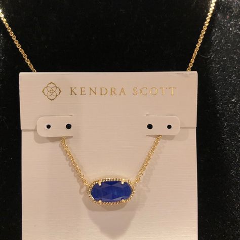 Kendra Scott Necklace; New, Never Used. Also Have The Earrings For This Set. Navy Kendra Scott Necklace, Dark Blue Kendra Scott Necklace, Blue Jewlery, Blue Kendra Scott, Preppy Necklaces, Jewelry Kendra Scott, Birthday Freebies, Preppy Jewelry, Cheer Outfits