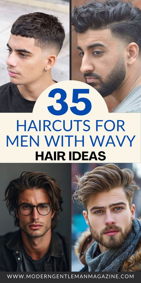 Embrace your natural waves with 40 of the best haircuts for men with wavy hair. Find stylish options for both short and medium lengths. #WavyHair #MensHairstyles #MensWavyHaircuts Mens Hairstyle Wavy Hair, Men’s Short Wavy Haircut, Med Length Wavy Haircuts, Haircuts For Men Wavy Hair, Wavy Man Haircut, Men’s Medium Wavy Hair, Mens Hairstyles For Wavy Hair, Men’s Haircuts Thick Wavy Hair, Short Haircuts For Men With Wavy Hair