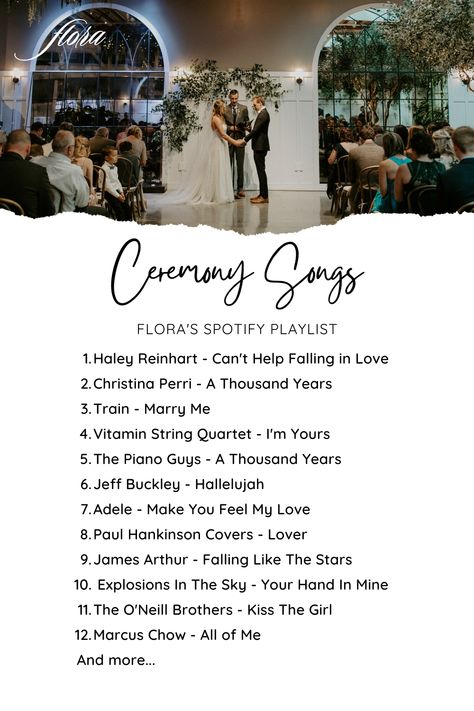 How Many Songs For Wedding Ceremony, Ceremony Set Up Indoor, Wedding Party Processional Songs, Wedding Ceremony Songs Processional, Songs For Bridal Party Entrance Ceremony, Songs For Wedding Party To Walk Down To, Song List For Wedding, Wedding Reception Songs Playlists, Wedding Playlist Reception Song List