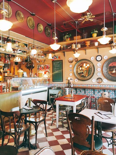 Montreal's most instagrammable cafés | Will Travel For Food Restaurant Vintage, Architecture Classic, Small Restaurant, Pizza Bar, Design Management, Vintage Cafe, Of Montreal, Decoration Furniture, Kitchen Humor