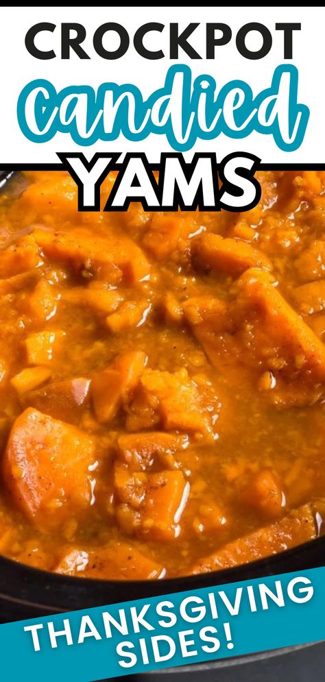 Discover the best Crockpot Candied Yams recipe – a perfect addition to your Thanksgiving side dish lineup. Treat your guests to a delightful blend of sweet potatoes, coated in a caramelized glaze. This easy-to-prepare feast is a true crowd-pleaser. Simply toss the ingredients into your crockpot and savor the sweet, tantalizing aroma that fills your kitchen. For sweet potato lovers, this Thanksgiving classic is a game-changer! Crockpot Sweet Potatoes With Canned Yams, Yams In Crockpot, Crockpot Candied Yams, Sweet Potato Crockpot Recipes, Crockpot Sweet Potatoes, Crock Pot Sweet Potatoes, Candied Yams Recipe, Best Crockpot, Candied Yams