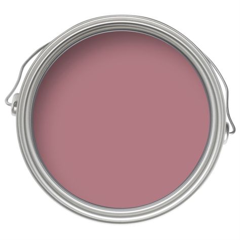 Dulux Once Raspberry Diva - Matt Emulsion Paint - 5L | Homebase Diva Bedroom Ideas, Dulux Feature Wall, Diva Bedroom, Hallway Colour Schemes, Cream Bedroom, Cream Paint Colors, Pink Paint Colors, Hallway Colours, Cream Paint