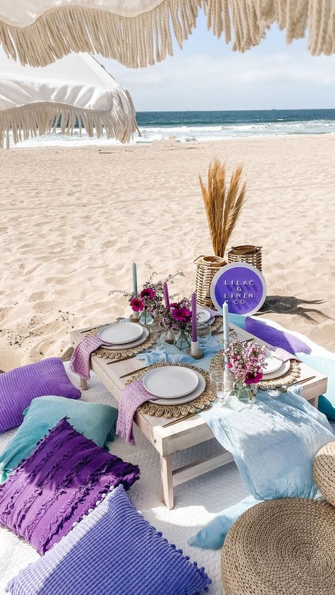 Start A Picnic Business, Beach Picnic Setup, Picnic Business, Ocean Backdrop, Picnic Setup, Picnic Theme, Backyard Picnic, Company Picnic, Picnic Ideas