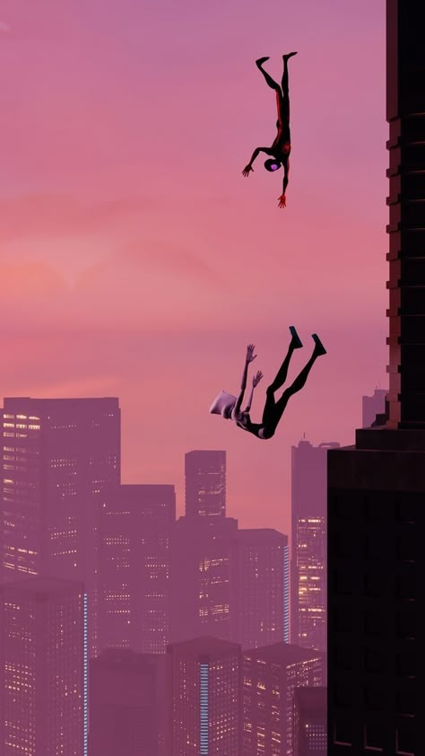 Spiderman And Spider Gwen, Miles And Gwen, Spider Man Wallpaper, Spiderman 3, Spiderman Pictures, Aesthetic Couple, Parenting Memes, Spider Gwen, Gwen Stacy