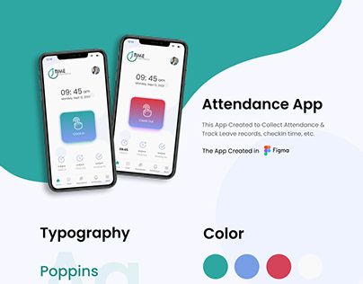 Attendance App Ui Design, Attendance App, App Ui Design, Ux Web Design, Design Ui, App Ui, Ui Design, Mobile App, Web Design