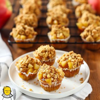 Easy Apple Crisp Bites Recipe Top Recipes in 2024-2025 Apple Crisp Cups Easy, Mini Apple Crisp Cups, Apple Crisp Cups, Individual Apple Crisp, Apple Crisp Bites, Recipe For Apple Crisp, Easy Apple Crisp, Apple Crisp Easy, Oat Crumble