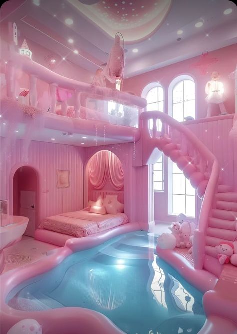 Pink Kids Bedrooms, Casa Aesthetic, Luxury Kids Bedroom, Stile Harry Potter, Pinterest Room, Amazing Bedroom Designs, Beautiful Bedroom Decor, Cool Room Designs, Dream Bedroom Inspiration