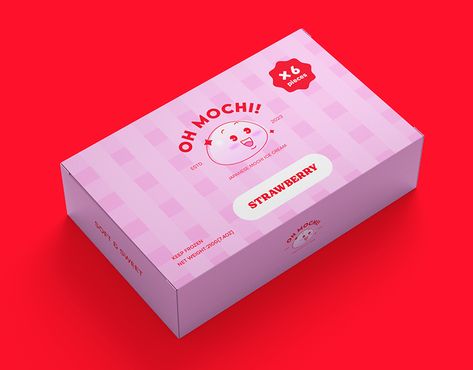 OH MOCHI | Mochi Branding Mochi Branding, Mochi Brand, Mochi Packaging, Mochi Design, Recipe Template, Branding Design Packaging, Branding Logo Design, Packaging Labels Design, Design Packaging