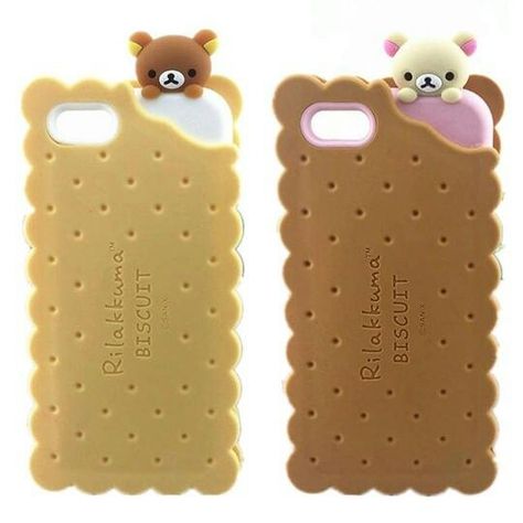 Rilakkuma Phone Case, Choco Biscuit, Phone Customization, Kawaii Phone Case, Pretty Phone Cases, Rilakkuma, Smartphone Case, Cute Phone Cases, Iphone Cover