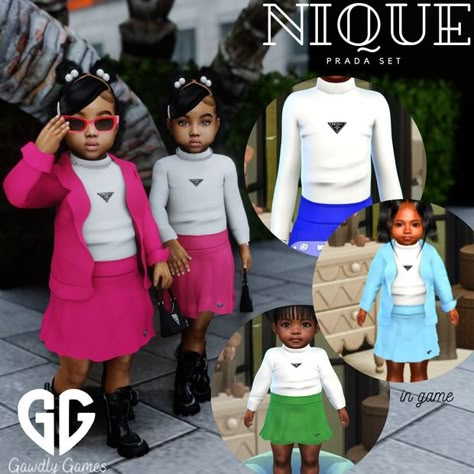 Sims 4 Toddler Clothes, Sims Baby, Sims 4 Cas Mods, Sims 4 Cc Kids Clothing, Matching Outfits Best Friend, The Sims 4 Pc, Free Sims 4, Sims 4 Children, The Sims 4 Packs