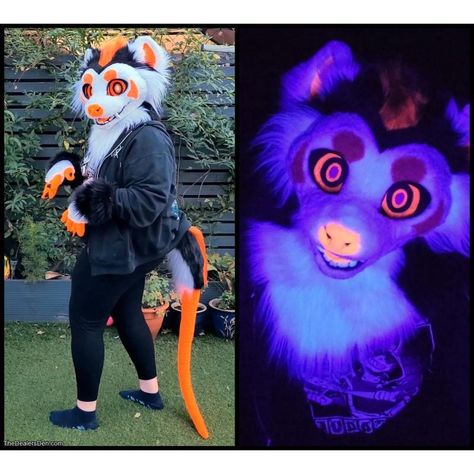 Unique Fursuit Species, Rat Fursuit, Possum Fursuit, Opossum Fursona, Plush Fursuit, Unique Fursuits, Fursuit Ideas, Fur Suits, Fursuit Head