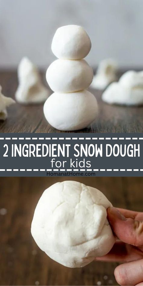 Snow For Preschool, Winter Classroom Activities Preschool, Snow Day Activities For Preschoolers, Snow Playdough Recipe, Fun Crafts For Two Year Olds, Indoor Snow Activities For Toddlers, Snowman Lesson Plans For Toddlers, Preschool Activities January, Christmas Crafts And Activities For Kids