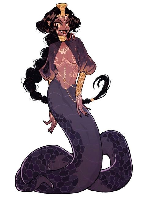 Lamia Drawing, Merman Oc, Snake Girl, Mythical Creatures Art, Mythological Creatures, Monster Design, For Your Love, Monster Girl, Freelance Illustrator