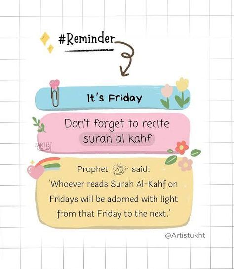 Surah Kahf On Friday, Quran Quotes In English, Reading Al Quran, Aesthetic Highlight Covers Instagram Pink, Surah Kahf, Surah Al Kahf, Islamic Content, Friday Messages, Jumma Mubarak Quotes