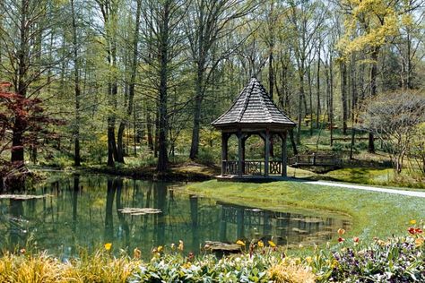 The Perfect Day Trip to Gibbs Gardens in Georgia Gibbs Gardens, Atlanta Botanical Garden, New Flowers, North Georgia Mountains, Georgia Mountains, Green Pasture, Small Waterfall, Late Winter, The Perfect Day