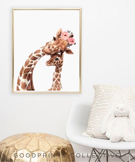 Giraffe Nursery Theme, Boy And Girl Shared Room, Giraffe Room, Chloe's Closet, Giraffe Nursery Decor, Nursery Prints Girl, Baby Room Wall Decor, Girls Room Wall Decor