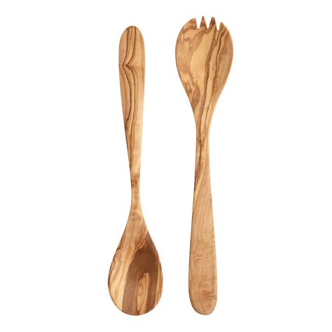 Olivewood Salad Servers, Set of 2 | World Market Elegant Essentials, Salad Salad, Salad Tongs, Serving Tongs, Cost Plus World Market, Serving Utensils, Utensil Set, Salad Servers, Olive Wood