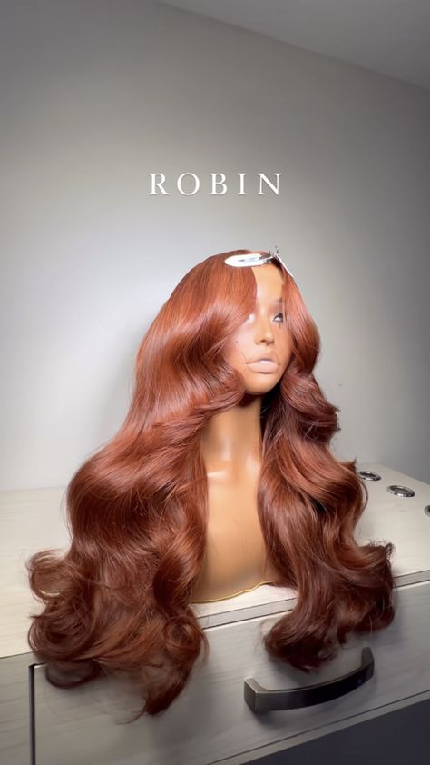 Ginger And Blonde Wig, Fun Dyed Hair, Ginger Wig Hairstyles, Ginger Frontal Wig, Hair Styles Clips, Ginger Wigs, Luxury Wigs, Ginger Wig, Frontal Wig Hairstyles