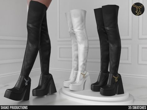 Alpha Shoes Sims 4, Thigh High Boots Sims 4 Cc, Alpha Cc Sims 4 Shoes, Sims 4 Cc Shoes The Sims Resource, Sims 4 Goth Boots, Sims 4 Knee High Boots, Sims4 Cc Boots, The Sims 4 Cc Clothing For Women Shoes, Sims 4 Cc High Heels