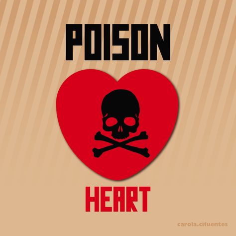 Poison Heart - Ramones Love Poison, Poison Heart, Cthulhu Art, Ramones, Illustrations And Posters, Cthulhu, Tatting, Illustrations, Tattoos