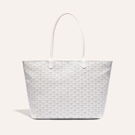 White Goyard Tote, Wish List Items, White Goyard, Uni Bag, Goyard Tote, Louis Bag, My Style Bags, Luxury Gifts For Her, Goyard Bag