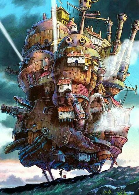 Howl's moving castle Akira Comics, Studio Ghibli Films, Art Studio Ghibli, Shaun Tan, 하울의 움직이는 성, Tokyo Anime, Howl's Moving Castle, Film Anime, Studio Ghibli Movies