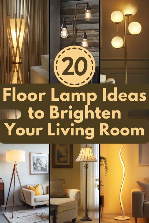 Give your living room a makeover with these 20 floor lamps designed to bring modern style, soft lighting, and a welcoming atmosphere. #FloorLamps #LivingRoomIdeas #HomeDecor #InteriorDesign #CozyHome How To Pick Lamps For Living Room, Stand Up Lamps Living Room, Trendy Floor Lamps, Living Rooms Lamps, Floor Lamp Living Room Ideas, Floor Lamps In Living Room, Living Room Lamps Floor, Living Room Floor Lamp Ideas, Lamp Living Room Ideas