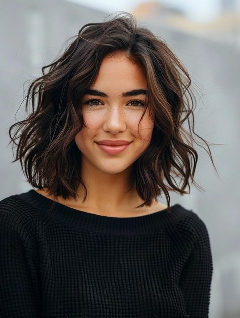 Medium Wavy Hairstyle Ideas