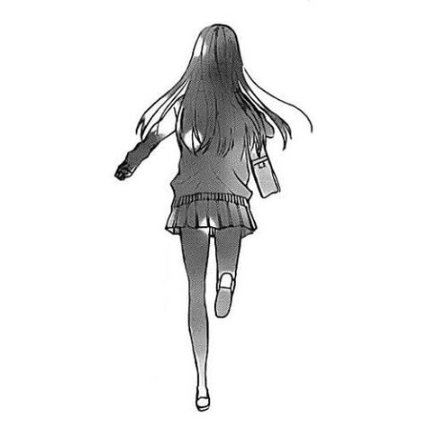 Monochrome Manga, Running Drawing, Manga Style, Sarada Uchiha, Comics Girl, Shoujo Manga, 90s Anime, Girl Running, Drawing Poses