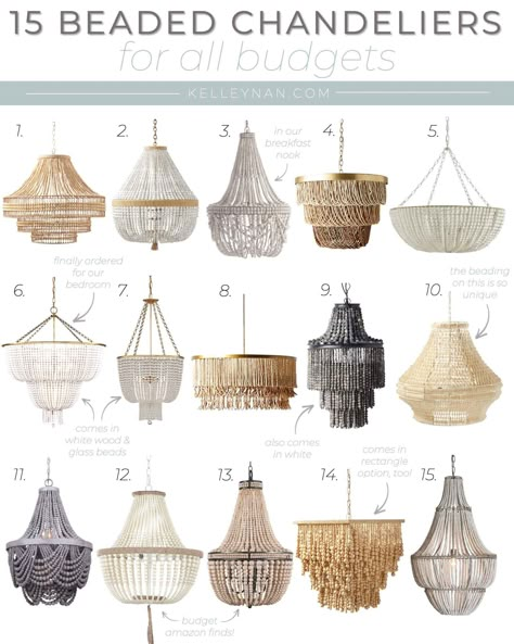 Beaded Bedroom Chandelier, Coastal Beaded Chandelier, Wood Bead Lampshade Diy, Glass Beaded Chandelier, Wood Bead Light Fixture, Glass Bead Chandelier, Bead Pendant Light, Diy Glass Bead Chandelier, Wood Bead Chandelier Dining Room