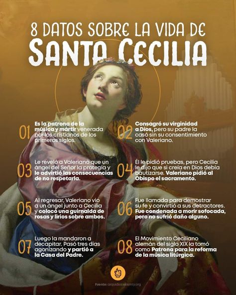 Santa Cecilia, Santa Lucia, Jesus, Santos